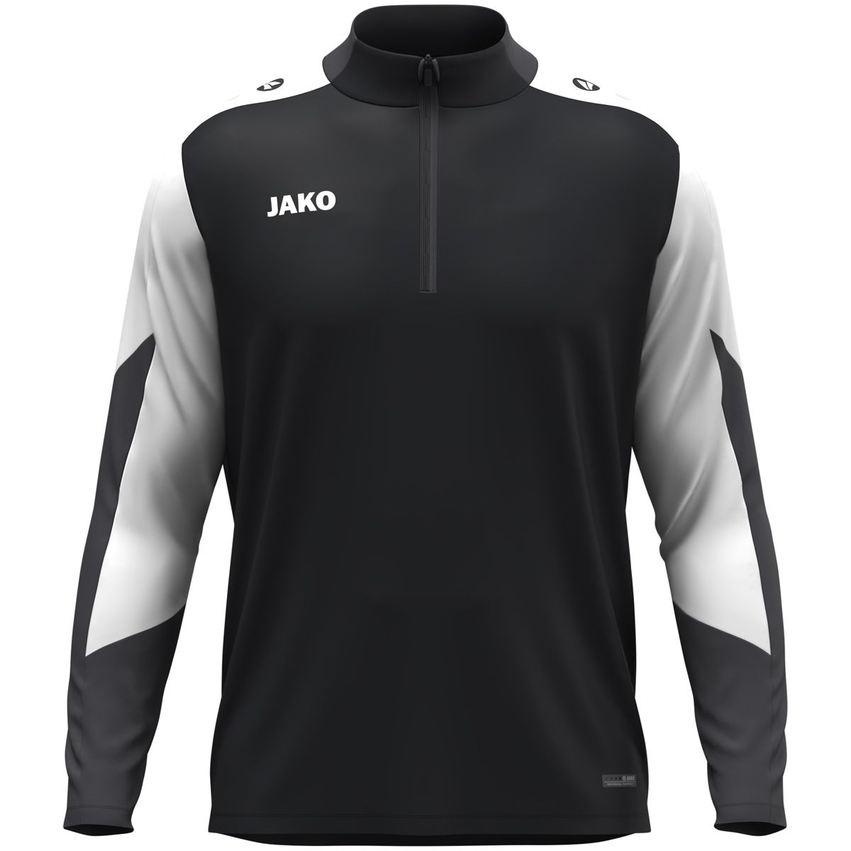 JAKO Ziptop 8670 Zwart Wit Antraciet | Jakosportkleding | Bedrukking mogelijk