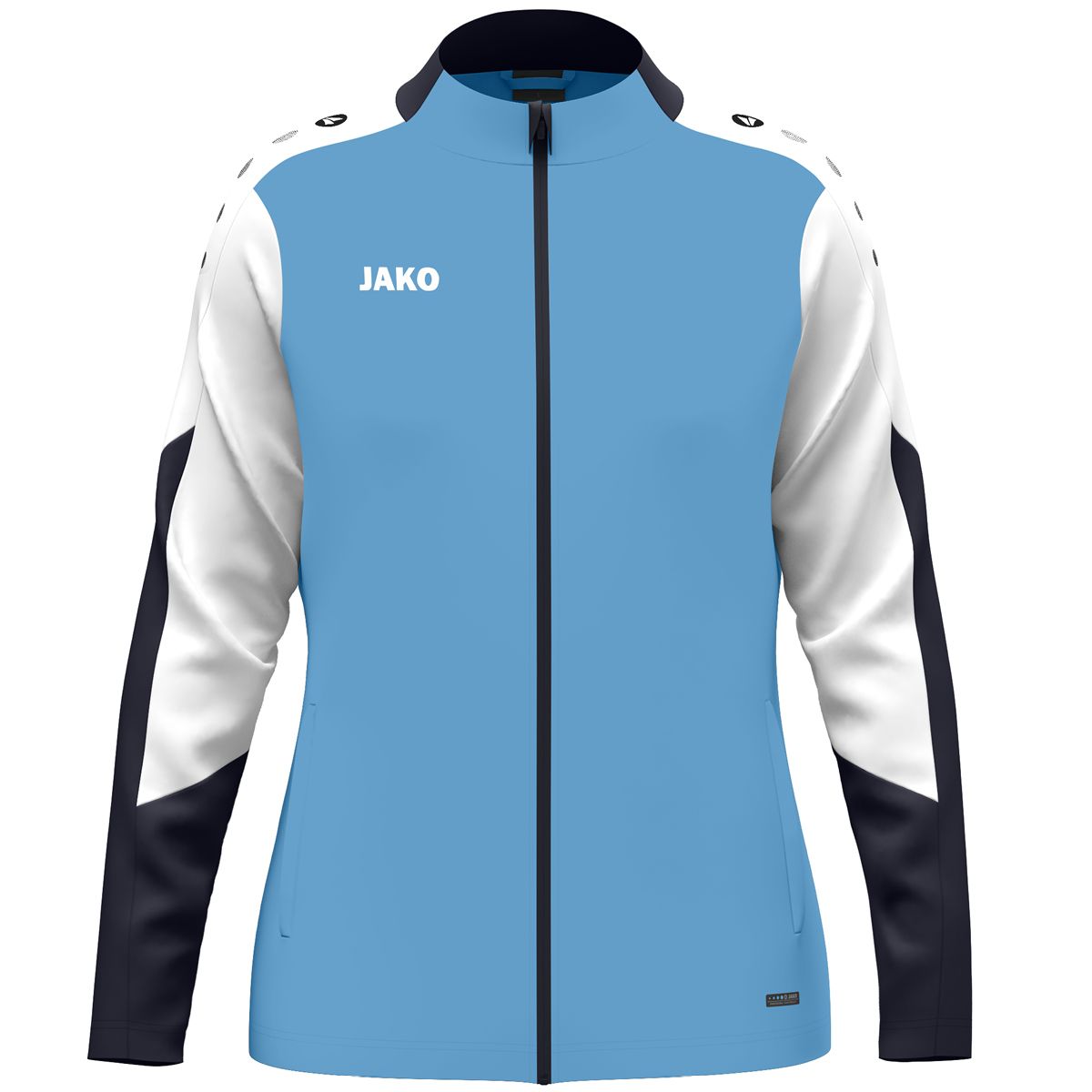 JAKO Dames Polyestervest Dynamic 9370D Hemelsblauw Wit Marine | Jakosportkleding | Bedrukking mogelijk