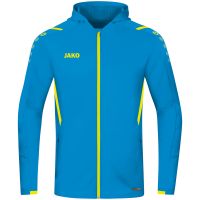 JAKO Jas met Kap Challenge 6821 JAKO Blauw Fluo Geel