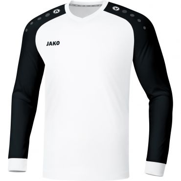 JAKO Shirt Champ 2.0 LM 4320 Wit Zwart