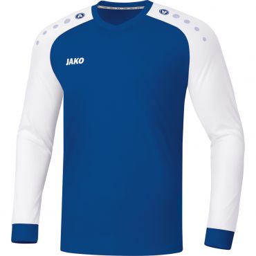 JAKO Shirt Champ 2.0 LM 4320 Blauw Wit 