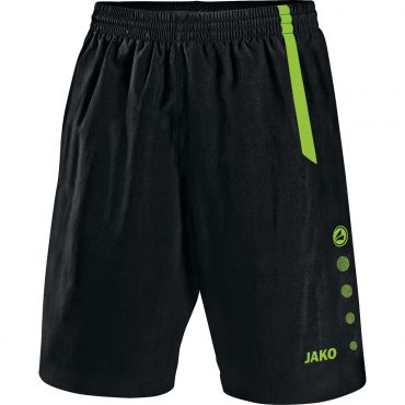 JAKO Short Turin 4462 Zwart Fluogroen